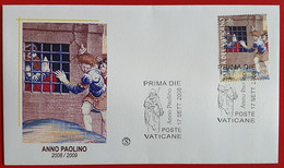 VATICANO VATIKAN VATICAN ANNO PAOLINO YEAR OF PAULUS JAHR FDC 2008 - Storia Postale