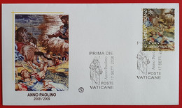 VATICANO VATIKAN VATICAN ANNO PAOLINO YEAR OF PAULUS JAHR FDC 2008 - Lettres & Documents