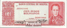 Bolivien Pick-Nr: 163a Gebraucht (III) 1962 100 Pesos Boliv. - Bolivie