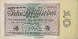 German Empire Rosenbg: 113a, Empire Printing Watermark Thistles Used (III) 1923 10 Billion Mark - 10 Mrd. Mark