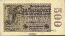 German Empire Rosenbg: 109f, Watermark Rings 6stellige Kontrollnummer Used (III) 1923 500 Million Mark - 500 Mio. Mark