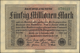 German Empire Rosenbg: 108k, Watermark Stars With S Is Used (III) 1923 50 Million Mark - 50 Millionen Mark