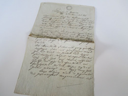 Österreich Vorphila 1827 Beleg / Dokument Mit Stempelmarke / Fiskalmarke 15 Kreuzer Und Stempel - ...-1850 Préphilatélie