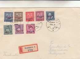 Bratislava Per Bern, Cover Registred Filatelica, Con Francobolli Della Neonata Repubblica Slovacca 1939 - Storia Postale