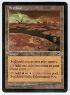MAGIC The GATHERING  "SCABLAND"---TEMPEST (MTG-4-4) - Terrains
