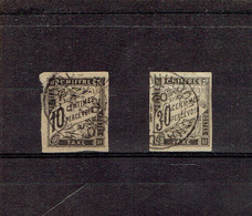 TP COCHINCHINE - TAXE N°6 - 9 OB CHAUDOC - TB - 1884 - Used Stamps