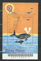Brazil 2002 Environmental Protection Of The Southern Right Whale.map.S/S.MNH - Unused Stamps