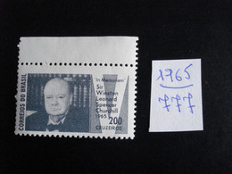 Brésil 1965 - Mort De Sir Winston Churchill  - Y.T. 777 - Neuf (**) Mint (MNH) Postfrisch (**) - Sonstige & Ohne Zuordnung