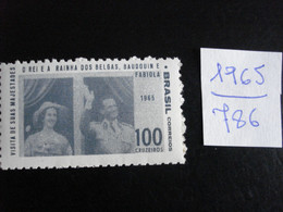 Brésil 1965 - Visite Du Roi Baudouin  - Y.T. 786 - Neuf (**) Mint (MNH) Postfrisch (**) - Sonstige & Ohne Zuordnung