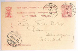 Luxembourg, 1894, For Duren - Otros & Sin Clasificación