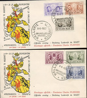 1957 FDC RODAN.   1012-1018. Célébrités - 1951-1960