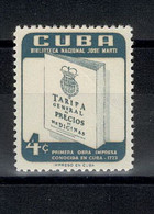 Cuba -  Tarif Médicament - Autres & Non Classés