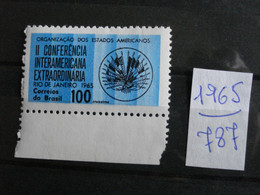 Brésil 1965 - Conférence Interaméricaine  - Y.T. 787 - Neuf (**) Mint (MNH) Postfrisch (**) - Otros & Sin Clasificación