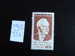 Brésil 1964 - Visite Du Président D'Allemagne  - Y.T. 756 - Neuf (**) Mint (MNH) Postfrisch (**) - Altri & Non Classificati