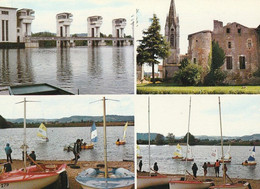 CASTELMORON -   LE TEMPLE -  Le Barrage, Le Temple, Le Plan D'eau, Régates  à Voile -      CPM - Castelmoron