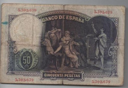 50 PESETAS ( 1931 ) - 50 Peseten