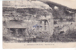 CPA Old Pc France Chateau Sur Loir Troglodyte WW1 USA 27/11/1918 Censored Officer Mail - Sonstige & Ohne Zuordnung