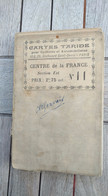Carte Taride Sur Toile. Toilée. France. Centre De La France N°11. Section Est - Roadmaps