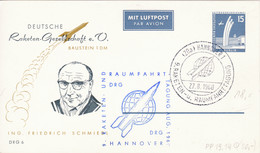 Berlin, PP 019 B1/004c, DRG 6, Deutsche Raketen-Gesellschaft - Cartes Postales Privées - Oblitérées