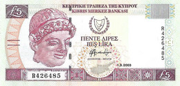 CHYPRE 2003 5 Livre - P.61b Neuf UNC - Chipre