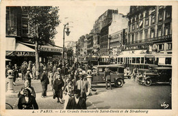 Paris * 10ème * Les Grands Boulevards St Denis Et De Strasbourg * Automobile Voiture Ancienne * Café Biard - District 10