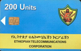 ETHIOPIE  -  Phonecard  - Ethiopian Telecommunications Corporation  -  200 Unités - Ethiopie