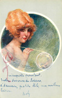 M. MILLIERE * CPA Illustrateur * Les Plaisirs Permis , N°1 Série 37 * Femme Bulle De Savon Collier - Milliere