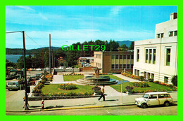 PRINCE RUPERT, BC - CITY HALL, FOUNTAIN AND FLOWER GARDENS - TAYLORCHROME - WRATHALL'S - - Prince Rupert