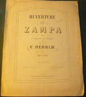 F. HEROLD : Ouverture De ZAMPA - Pour Piano. - A-C