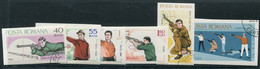 ROMANIA 1965 European Shooting Championships Imperforate Used.  Michel 2413-18 - Used Stamps