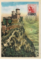 CARTE MAXIMUM SAINT MARIN 1950 AIRMAIL - Briefe U. Dokumente