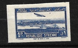 Syrie Poste Aérienne  N° 89    Non Dentelé    Neuf * * B/TB  =  MNH F/VF       Le Moins Cher Du Site ! ! ! - Poste Aérienne