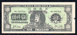 459-Hell Bank Billet De 5000$ - Fictifs & Spécimens