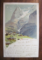 SUISSE 1900 Gruss Aus CPA Litho Schweiz Lithographie Mürren Kt. Bern Suisse Chalet Voyagée - Bern