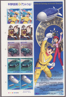 (ja166) Japan 2004 Science Technology Animation No.2, Superjetter, Clock, Car, Airship, MNH - Ongebruikt