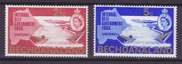 Bechuanaland 1965 Mi. 173-74    2c. & 5c. Self Government Landkarte Notwani River, MH** - 1965-1966 Autonomía Interna