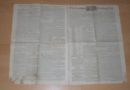 Great Britain 1796 Newspaper The London Evening Post December 24 Christmas - ...-1840 Precursores