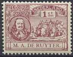 Nederland 1907 NVPH Nr 88 Postfris/MNH Admiraal Michiel De Ruyter - Neufs