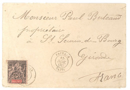 Brief Von Taiti (Tahiti ) Nach Gironde ( Frankreich - France) 1896 Mit Inhalt - Covers & Documents