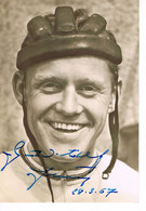 JEUX OLYMPIQUES - AUTOGRAPHE SUR PHOTO - ALLEMAGNE DE L'EST -  CHUR - CYCLISME - - Authographs