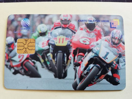 INDONESIA CHIPCARD 100  UNITS  MOTOR RACES         Fine Used Card   **3893 ** - Indonesia