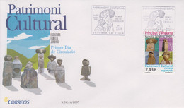 Enveloppe  FDC  1er  Jour   ANDORRE  ANDORRA    Patrimoine  Culturel    2007 - Altri & Non Classificati