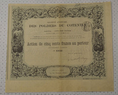 Polders Du Cotentin, 1874, Siege Social à Paris - Navigazione