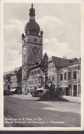 Austria PPC Waidhofen A. D. Ybbs Oberer Stadtplatz Mit Türkenturm U. Mariensäule WAIDHOFEN A. D. YBBS 1956 Trachten - Waidhofen An Der Ybbs