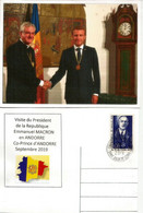 Rencontre Des 2 Co-Princes D'Andorre: L'Évêque D'Urgell Joan Enric Vives & E.Macron,Septembre 2019, Andorra - - Cartas & Documentos