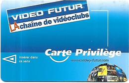 @+  Carte VIDEO FUTUR Privilège - Bande Magnetique - Video Futur