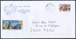 France - Timbre Adhésif YT A101 Seul Sur Lettre Oblitération NEC - Covers & Documents