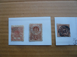 DANEMARK: Lot De 3 Timbres Oblitérés (non Collés) - Andere & Zonder Classificatie