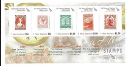 Nouvelle Zélande 2005 Bloc Feuillet 150 Ans De Timbres, 150 Years Of Stamps 1855 - 1905 - Autres & Non Classés