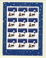 Luxembourg: Y & T-  1839   Timbres De Noël 2010 En Feuille Complète ** - Feuilles Complètes